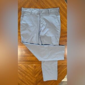 Men's Striped Gray Golf Pants